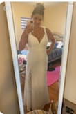 This dress is beautiful for our intimate wedding ceremony this year (big wedding postponed to next year because of Covid). Delivery was quick and the dress fits perfect, so in love! - Renee B.