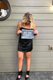 Fit is true to size! I bought for a bachelorette party and got so many compliments on it. The drsss is a little on the shorter side but I wore spandex underneath and didn't have any problems with it! - Kylie H.