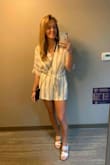 This is the cutest romper! I was worried it would be too short for the taller girls, but the small fit perfect!! - Kristyn L.