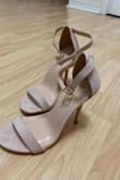 Very pretty shoes, will be perfect with my dress for my friend's wedding. It hurts a little bit on the heel, it's not because it's small, it's because of the way it was made. I hope it hurts less than I think tho. - Melissa F.