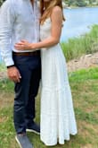 I wanted a long white dress to wear for my super small wedding ceremony, something feminine and summery but not formal. This was exactly it! Great length and fit that didn't need any alterations. - Peri S.