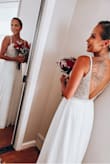 Got so many compliments on my dress! It was absolutely gorgeous! And it fits perfect, just had to adjust the end cause it was too long, but other than that, didn't have to change anything - Carolina K.