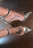 The shoes are very comfortable and stylish! I would recommend sizing down a half size as they do run quite large. The heel size is perfect! - Brittany H.