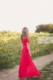 The color is exactly what I was looking for! The fabric is light and flowy and super comfortable - Abbie D.