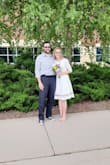 Loved this dress! I wore it for our courthouse marriage. I'm still getting compliments on how beautiful it was. The fabric is heavier than I thought, but it was super breathable. I'll be wearing it again for our rehearsal dinner before our reception in a year <3 - Amber P.