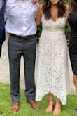 Overnighted this dress for my last minute courtyard wedding due to COVID. Arrived next day, and it was extremely comfortable and SO beautiful! Highly recommend for bridal luncheon, bridal shower, and even as a wedding dress for a casual wedding. 10/10! - Savannah A.