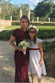 Wore this to my brother and new SIL's wedding, it was beautiful in the front, back, sleeves. I went up a size, I felt like it was tight in waist and hips with side zip. - Robin H.
