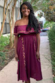 This dress is very easy. I can wear it on lazy days and days I want to look nice. - Crystal W.