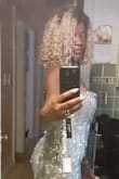 This sliver matt gown is flawless. Well made and fits like a glove. - Brenda M.
