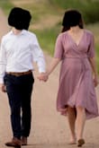 I ordered this dress for engagement photos. Gorgeous color, length was perfect, and solid material. I should have steamed the dress before but even if I had, it wasn't as flattering on me as I had hoped. The dress is very low cut and the waist didn't hit me in the right spot. - Sara K.
