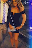 Fits true to size & has some stretch. Sexy amazing, dress-definitely was a hit at the ball. Wore strapless bra with the dress! - Andrea D.
