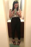 I love these pants. :) went out of my comfort zone trying them out but glad that I did! I ordered them to wear to work but I'm sure I'll be wearing them anywhere/time! The material is really nice but you can still dress it down if you want. Super comfortable and cute-- would definitely recommend! - Marybeth G.