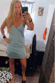 I loooove this dress and want it in every color. It fits incredibly and is so comfy! I read it fits slightly big, so I ordered an XS (I'm typically small) and it's perfect. - Rory D.