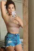I love this shirt crop top! I'm on the shorter side only 5'0", so it was just the right amount of belly showing. I have rather large breasts and an hourglass build. And it held up really well, did not need any type of bra. And with no slips. I highly recommend even with my large bust I got a size small and it fit great, so comfortable. I usually wear size 0-2 in shirts. - Yazmin A.
