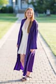 As a wedding and portrait photographer who does dozens of graduation portraits every year, I knew I had to find the perfect dress for my own senior session. This dress was perfect! It was the right amount of flowy and super comfortable. It's cute and casual enough that I can wear it again and again, but dressy enough that I felt comfortable wearing it at my actual graduation ceremony (that got cancelled anyway lol). Perfect aside from the potential to flash people on both ends that comes with any wrap dress! - Sydney K.