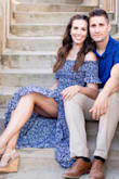 I wore this dress for my engagement pictures and it was so flattering! I'm normally a size small, but decided to order an XS in this since the top is so stretchy and I'm so glad I did, it fit perfectly! I'm 5'8 and the length was good for me. I'd highly recommend this dress! - Andrea B.