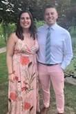 Wore this to a friends wedding and was comfortable the entire night. It's silky soft and the straps are able to tighten appropriately to your fit. My only complaint is that I'll definitely need to hem it because it's wayy too long. Still fine to wear but you're tripping over yourself (even with heels). - Caroline C.