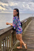 I wore this flirty romper while cruising the Outerbanks' boardwalk on vacation. This piece was the perfect cute, colorful and comfy choice for the evening! - Coreena C.