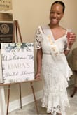 I am always in the fence about ordering a small or medium in my clothes, but I bought this dress in a small & it fit me perfectly. I wore it for my bridal shower & I don't think I've ever gotten so many compliments. It was gorgeous!!! - Kiara T.