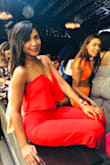 It was a little long but it fit perfectly. I wore heels with it so it didn't drag on the ground. I usually wear a small; however, since it's strapless I went with an extra small and it fit perfectly! - Vanessa M.