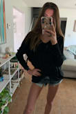 I looooooove oversized sweaters to wear with tights/leggings in the winter time. This sweater is perfect, SO soft and appears well made. However... I do feel that it needs to be styled correctly. As my girlfriend put it- I looked like "a sack of potatoes" when I first tried it on...... (look at the picture haha). It didn't take me long to figure out how to wear it though!! You can tuck it in shorts when it gets chilly at the beach or put a belt on it and wear it as a sweater dress in the fall. Don't get discouraged by the other reviews, this sweater is worth the buy! - Aleksandra K.