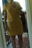 I really wanted to like this dress, especially based on all the good reviews, but I just couldn't. I have an hourglass shape, and it really isn't flattering. It's not stretchy at all, so the bust and butt area are a bit tight. I would recommend it for someone who has more of a straight figure. - Natalie K.