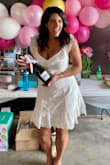 Wore for my bridal shower and I got so many compliments! Felt comfortable the whole time too! - Kristin L.