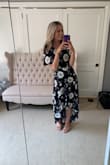 I have never gotten so many compliments on a dress before! It was perfect for the summer wedding I attended. I did have to tape the bust area down but not a huge deal. The wrap dress takes a second to figure out but once you do it's super flattering and one of my favorite dresses I've ever owned! - Erin G.