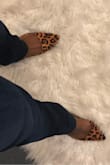 Love, love these leopard shoes but wish I had ordered a half size larger. They are perfect with jeans or for dressing up. - Carmen J.