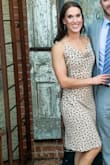 I wore this to a wedding and got lots of compliments!! It was so light and flowy that I was comfortable all night! I have a large bottom and it wasn't tight at all! The pattern and the neckline and amazing. I do have a small breast size so I had to hike it up a bit at the top. - Rachael N.