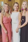 Pretty dress! Love the open back. I got an XS and it worked fine but could have also wore a S. Perfect for a wedding or you could also make it more casual due to the material. - Paige C.