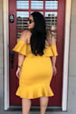 This is a fun dress and I get complimented on it every time I wear it. The material is nice, stretchy but also slightly heavy so it hugs in all the right places and stays up well. - Anaiz