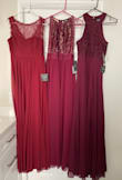 Bought these 3 dresses all listed as burgundy. This one (On the right) is really more of a wine color. - Sue C.