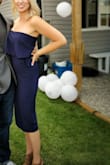 Got this in the nick of time for my sister's last minute, small backyard wedding this year. Thankfully it fit great as I wouldn't have had enough time to alter or find something else. Nailed it! Pockets were a nice addition as I wanted to carry a small lipstick for the day, plus it fit my cell phone for photos while mingling and dancing. Loved the length as I have longer legs but a shorter torso, but I'm sure it would look great hemmed too. Very good fit around the bust, plus a rubber seam to keep it in place to avoid adjusting it all day. - Sarah J.