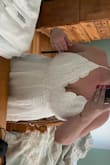 The waist fit perfectly but the top was enormous and didn't lay flat no matter how tight the straps were - Laurel R.
