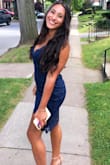 This dress fits me perfectly and looks stunning on. I wore this dress to my cousin's wedding. I loved the dress. - Tina D.