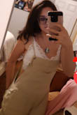 Their probably the most comfortable overalls that I own. I love the color so much that I got the pink one too. - Valentina O.