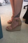 I don't wear heels often, but decided to buy these for our engagement shoot and wedding. I absolutely love them. They are so sexy and comfy. Buy a half size down. - Rachel D.