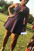 I loved the material is stretchy and thick. Got so many compliments. - Sharika F.