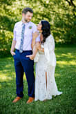 This dress was absolutely perfect for my husband and Is vow renewal. I am large busted and it was perfect in the area with cleavage, but not too much. Great quality!!! - Candice L.