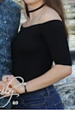 This top was exactly what I wanted for my engagement photos, and it looked almost perfect.
My only complaint is that it basically has to be tucked in, otherwise you see every single crease and layer of clothing the shirt lays over top. - Amanda G.