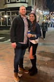The slit was really high but it was so much fun to wear. Soooo comfortable too. I paired with a jean jacket to make it a little less dressy for my 30th birthday! - Alyssa M.