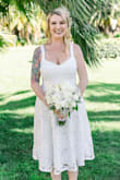 I was very surprised at how great quality this dress is! Very comfortable and the pockets are a huge plus. The lace is beautiful and made it perfect for my elopement dress. I got a lot of compliments :) - Alexandra P.