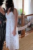 Great bridal shower dress. This dress ran very true to size and was comfortably flattering. I bought an XS. - Erica B.