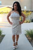 Used dress for engagement pictures. Love the design. Comfortable. I have a big bust, but a small fit great. - Alan M.