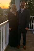 I wore this dress to a formal wedding in November. The dress is extremely heavy, but overall, it was perfect for the time of year. The material is also stretchy. - Samanth L.