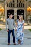 I bought this dress to take engagement photos and I couldn't be more in love with it. The colors are beautiful and overall just a gorgeous dress! It did run a little big for me, so head's up you might want to order a size down if you're in between sizes. - Kelsee N.