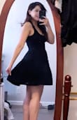 This dress makes me feel great! Fits my bust perfectly and it's a good length - Salina A.