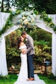 Wore this dress as a last minute wedding dress for our backyard COVID wedding. Honestly could have saved the money I spent on my actual wedding dress and just have bought this! - Alexus T.