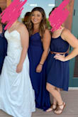 The dress came in so quickly- I did pay for express shipping- I needed it in two days! It zipped up great! I even ordered in Burgandy and I can't wait to wear it somewhere else. I will need them hemmed but that's it! Love them great quality and stretch! - Melissa P.